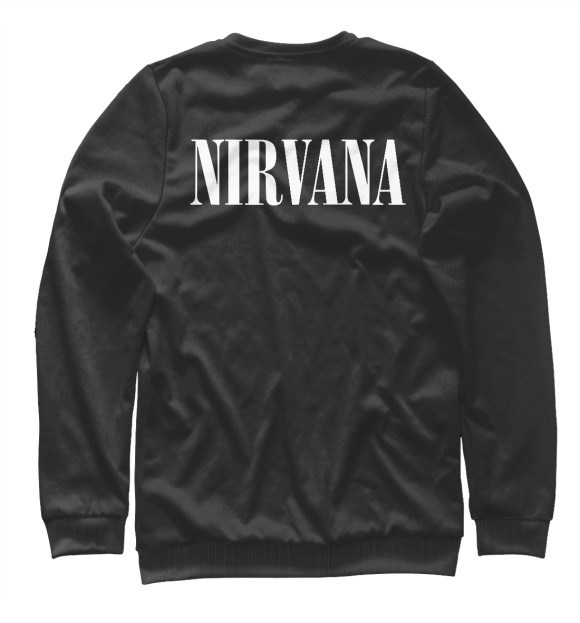 Женский свитшот с изображением Нирвана (Nirvana) цвета Белый