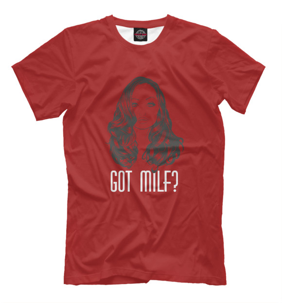 Мужская футболка с изображением Got Milf? цвета Белый