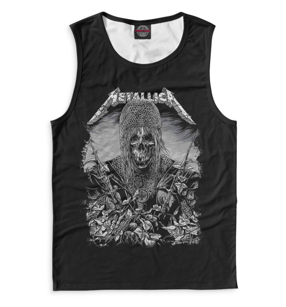 Майка для мальчика с изображением Metallica цвета Белый