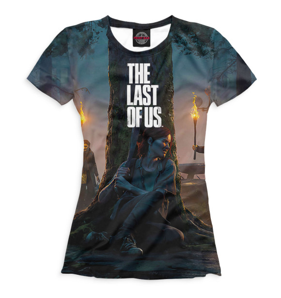 Женская футболка с изображением The Last of Us цвета Белый