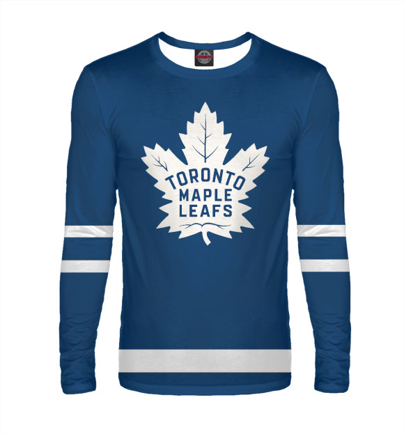 Мужской лонгслив с изображением Торонто Мейпл Лифс Форма цвета Белый