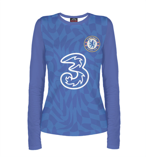 Женский лонгслив с изображением Chelsea 2021/2022 цвета Белый