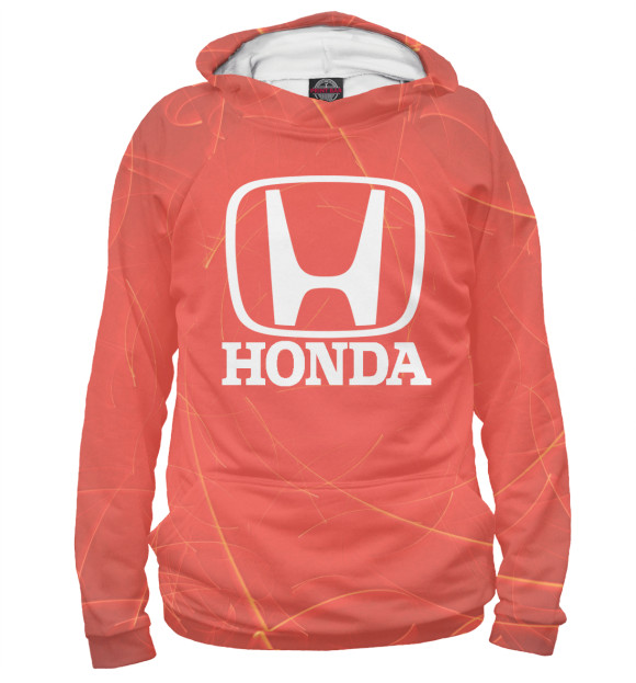 Женское худи с изображением Honda цвета Белый