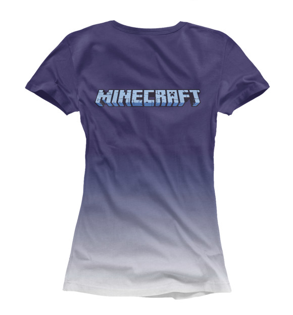 Женская футболка с изображением Minecraft цвета Белый