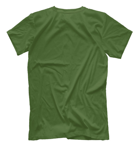 Мужская футболка с изображением Тыква зеленая цвета Белый