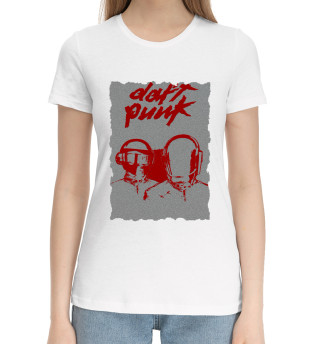 Хлопковая футболка для девочек Daft Punk