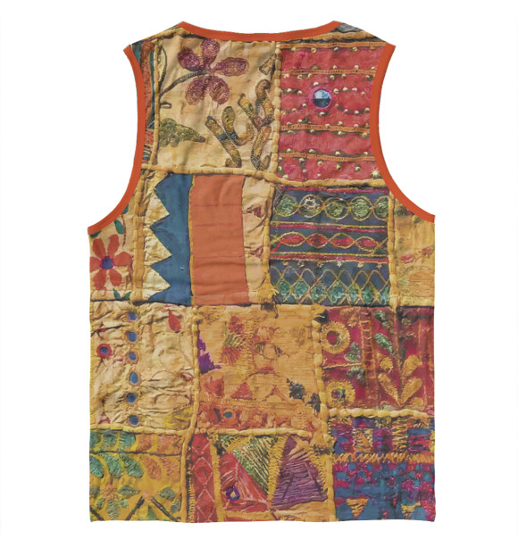 Майка для мальчика с изображением Patchwork Quilt цвета Белый
