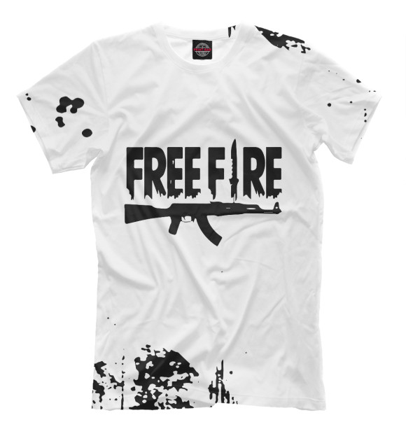 Футболка для мальчиков с изображением Garena Free Fire цвета Белый