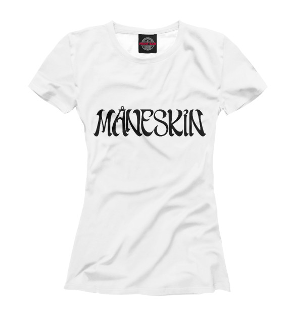Футболка для девочек с изображением Maneskin цвета Белый