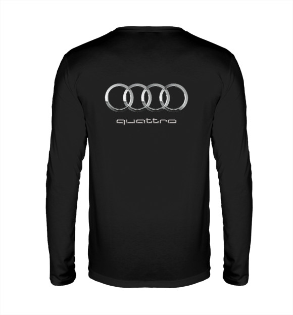 Мужской лонгслив с изображением Audi Quartto цвета Белый