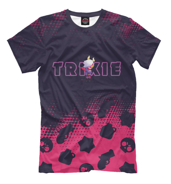Футболка для мальчиков с изображением Brawl Stars Trixie Colette цвета Белый