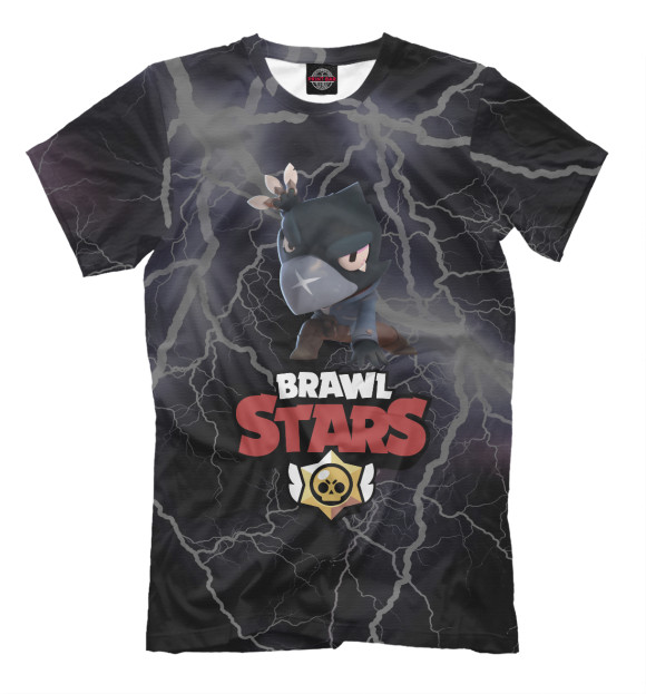 Футболка для мальчиков с изображением Brawl Stars: CROW цвета Белый