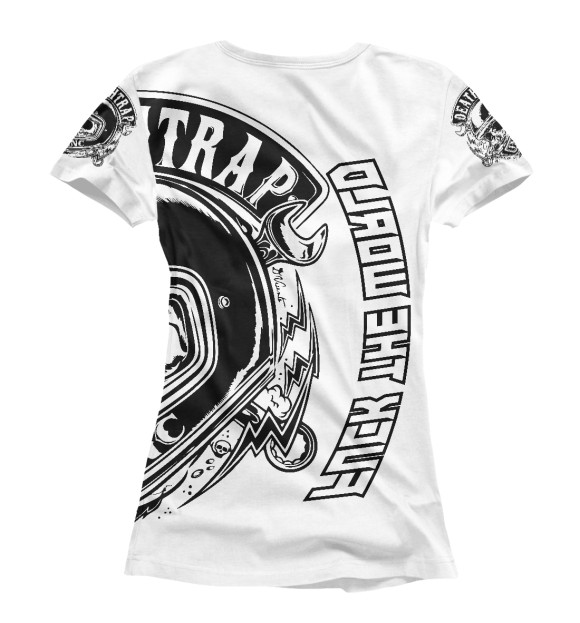 Футболка для девочек с изображением Fuck The World. цвета Белый