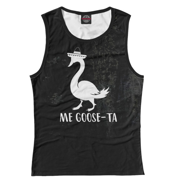Майка для девочки с изображением Me Goose-Ta цвета Белый