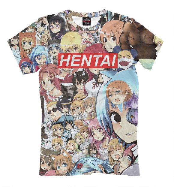 Футболка для мальчиков с изображением Hentai цвета Белый