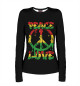 Женский лонгслив Peace Love