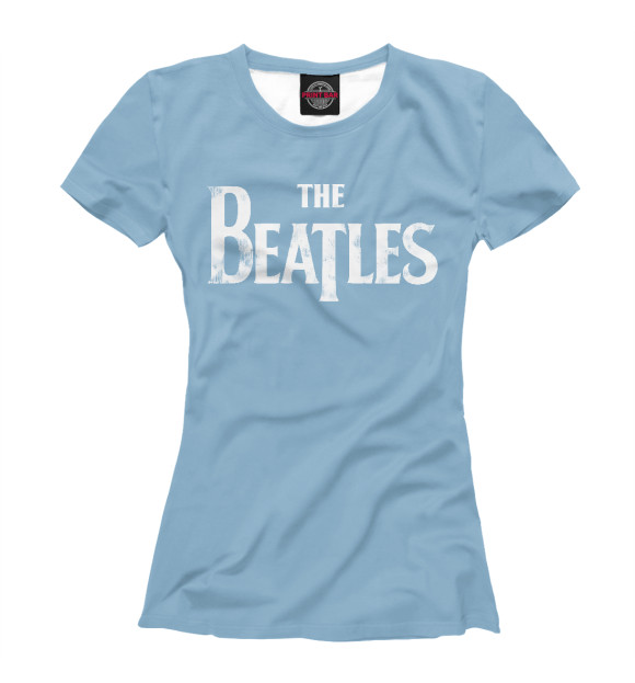 Женская футболка с изображением The Beatles - lonely hearts цвета Белый