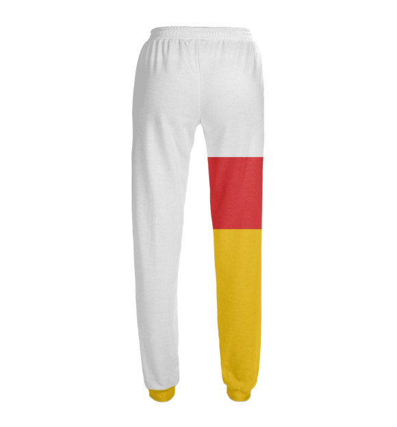 Женские спортивные штаны с изображением Северная Осетия Алания цвета Белый