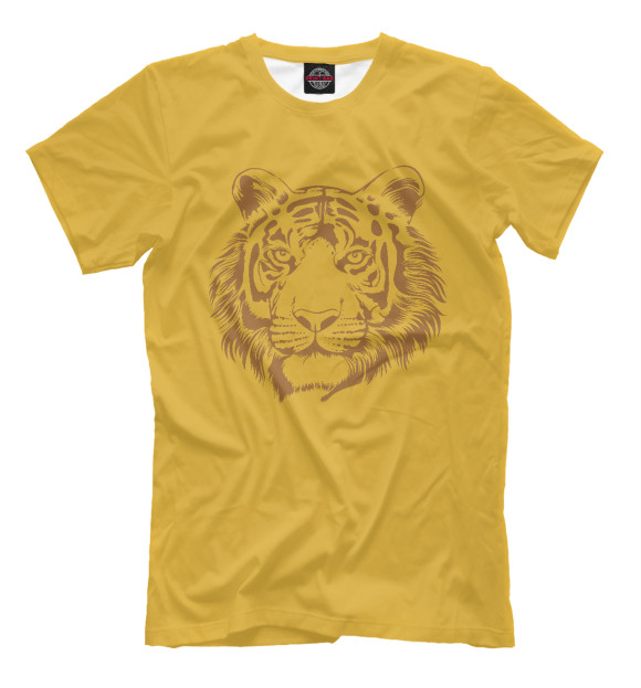 Футболка для мальчиков с изображением Retro Tiger цвета Белый