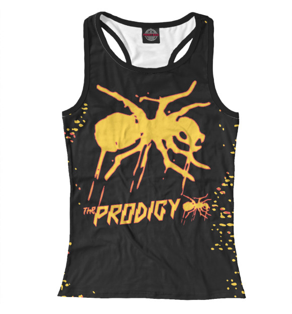 Женская майка-борцовка с притом The Prodigy цвета Белый Женская майка-борцовка с изображением The Prodigy цвета Белый