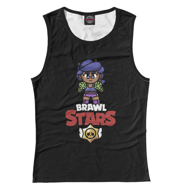 Женская майка с изображением Brawl Stars - Rosa цвета Белый