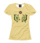 Женская футболка С авокадо мультяшками
