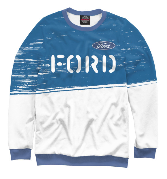 Женский свитшот с изображением Ford | Ford | Краски цвета Белый