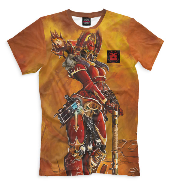 Мужская футболка с изображением Кхорнитка цвета Белый