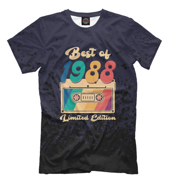 Футболка для мальчиков с изображением Best Of 1988 Retro Vintage цвета Белый