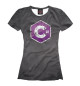 Женская футболка C Sharp Grunge Logo