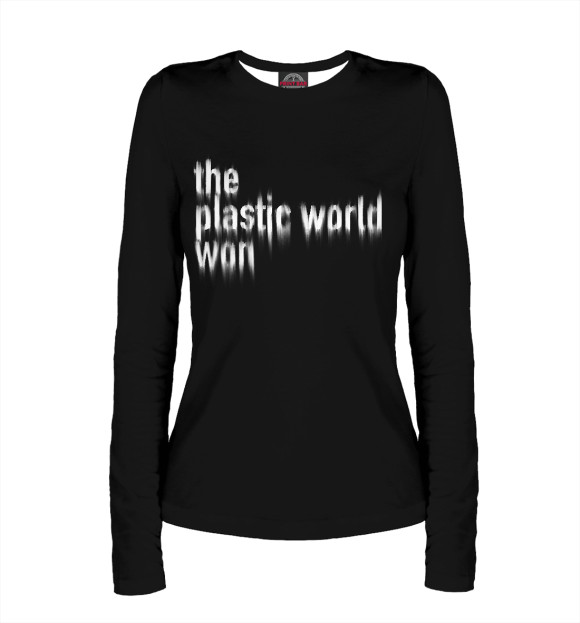 Женский лонгслив с изображением Гражданская оборона цвета Белый