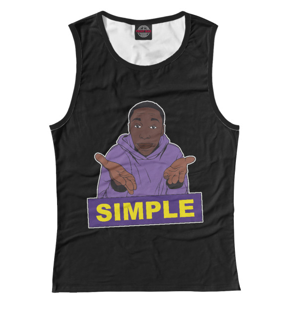 Майка для девочки с изображением Хаби - Просто цвета Белый