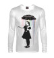 Мужской лонгслив Banksy цветной дождь