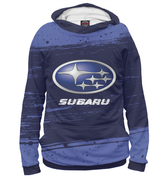 Женское худи с изображением Subaru | Subaru цвета Белый
