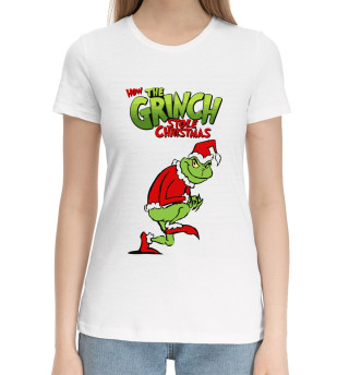 Хлопковая футболка для девочек The Grinch