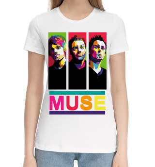 Хлопковая футболка для девочек Muse