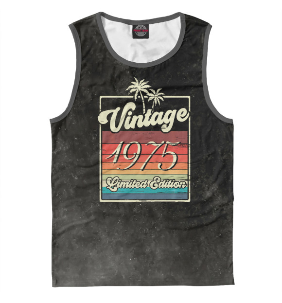 Майка для мальчика с изображением Vintage 1975 Retro цвета Белый