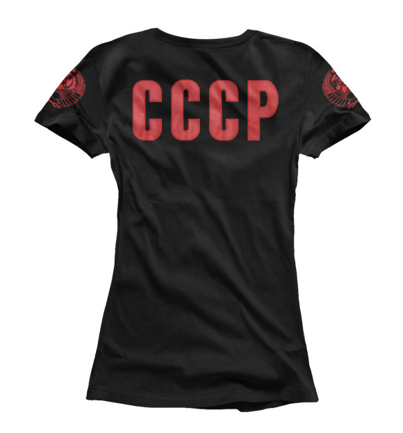 Женская футболка с изображением СССР Кулон цвета Белый