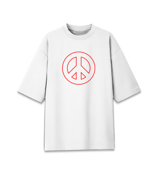 Мужская футболка оверсайз Peace