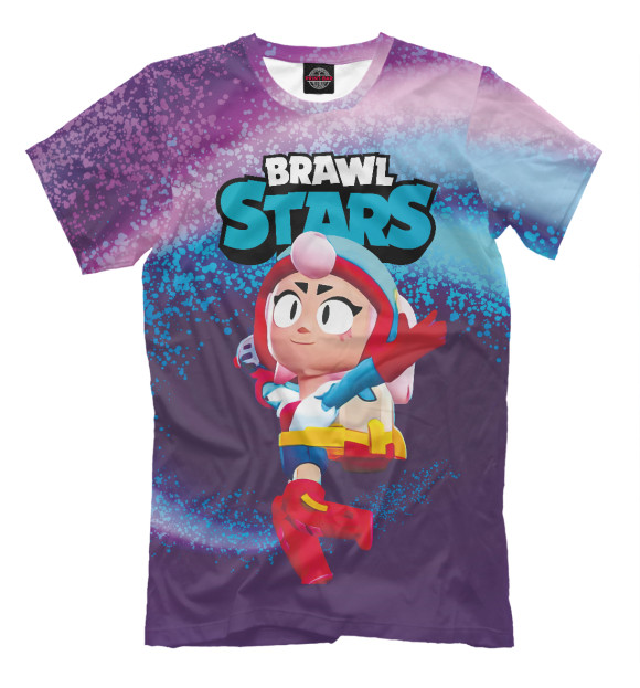 Футболка для мальчиков с изображением Джанет Janet BrawlStars цвета Белый