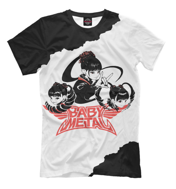 Футболка для мальчиков с изображением BABYMETAL цвета Белый
