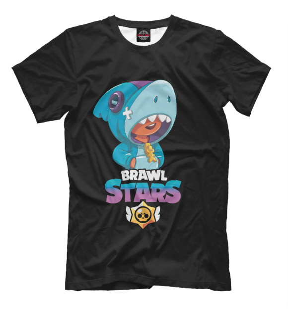 Футболка для мальчиков с изображением Brawl Stars SHARK цвета Белый