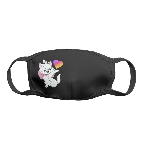 Маска тканевая с изображением Like цвета Белый