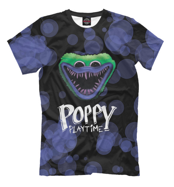 Футболка для мальчиков с изображением Poppy Playtime цвета Белый