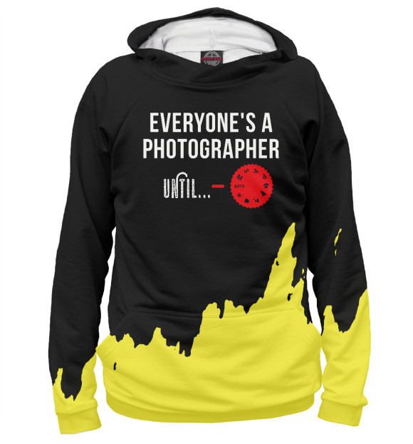 Худи для девочки с изображением Everyone's A Photographer цвета Белый