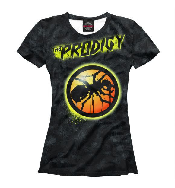 Женская футболка с изображением Prodigy цвета Белый