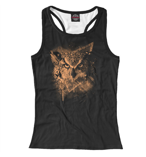 Женская майка-борцовка с изображением Ночной страж цвета Белый