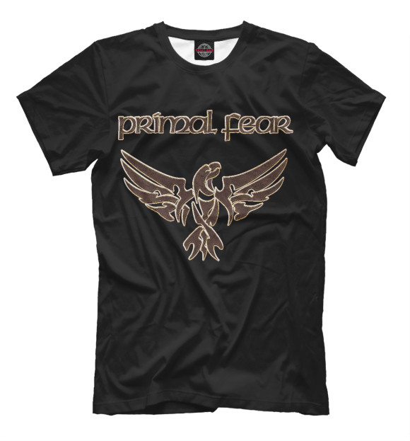 Мужская футболка с изображением Primal Fear цвета Черный