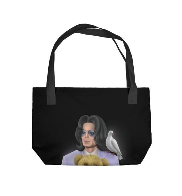 Пляжная сумка с изображением Майкл Джексон цвета 