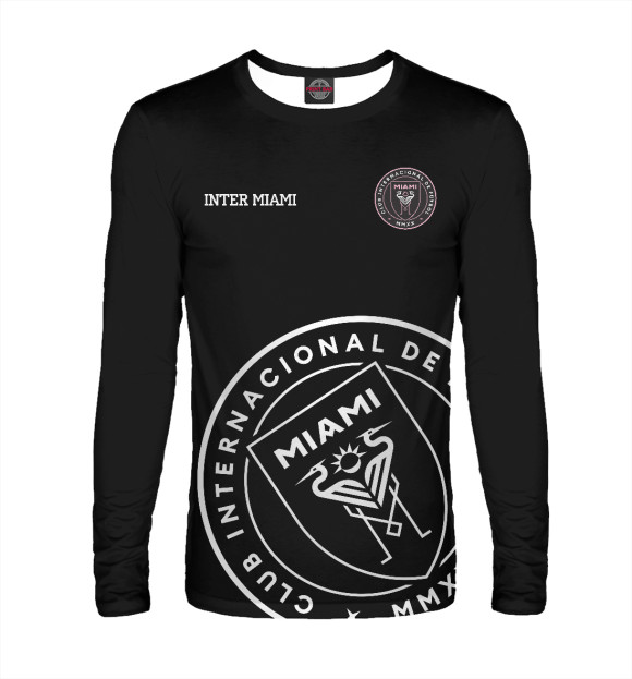 Мужской лонгслив с изображением Inter Miami цвета Белый